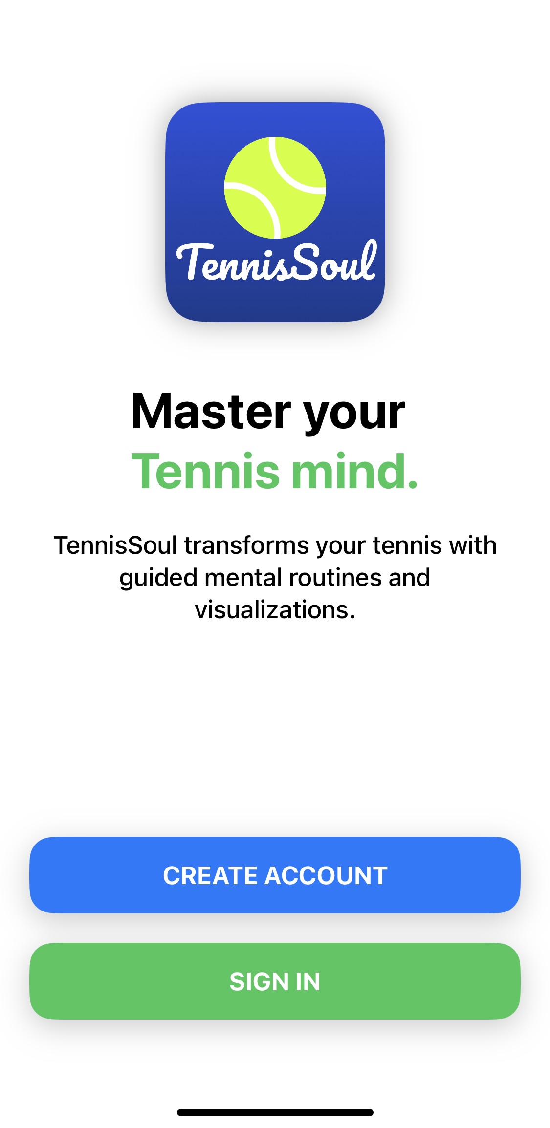 TennisSoul App Screenshot 1
